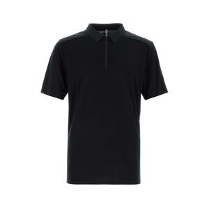Veilance Men Black Wool Blend Polo Shirt